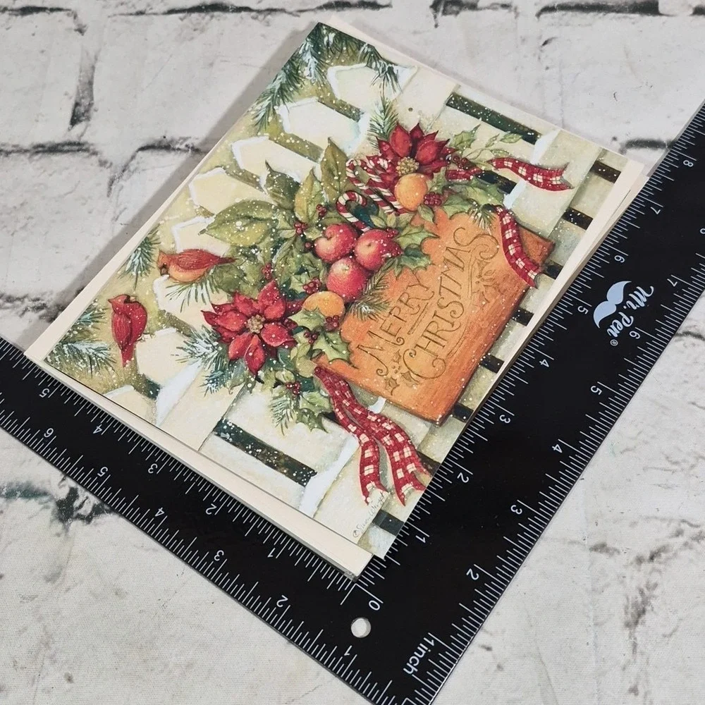 Assorted Christmas Cards Lot Of 6 In 3 Styles All New With Envelopes